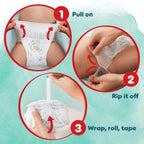 Pampers Harmonie Nappy Pants Size 6, 132 Nappies, 15kg+, Monthly Pack, Gentle Skin Protection and 360^0 Comfort Fit - Damaged Box