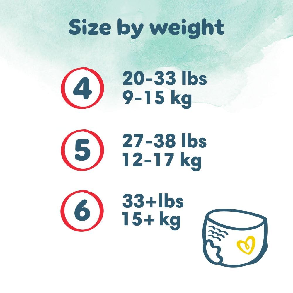 Pampers Harmonie Nappy Pants Size 6, 132 Nappies, 15kg+, Monthly Pack, Gentle Skin Protection and 360^0 Comfort Fit - Damaged Box