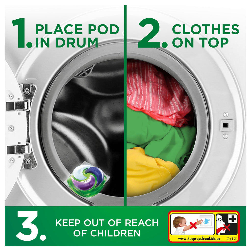 Ariel Platinum PODS Washing Liquid Laundry Detergent Capsules - 3 x 44 Washes - Touch of Lenor Floral Fresh - 7-Day Freshness - Damaged Box