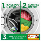 Ariel Platinum PODS Washing Liquid Laundry Detergent Capsules - 3 x 44 Washes - Touch of Lenor Floral Fresh - 7-Day Freshness - Damaged Box