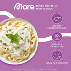 More Protein, Cream, 600 g, 1.32 lbs, 12 Servings, Mix of whey Concentrate and Casein, Ideal for Building and maintaining Muscle, with lactase, Perfect for Cooking and Baking - Made in Germany - New