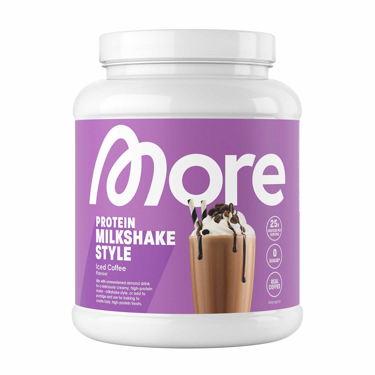 More Protein, Cream, 600 g, 1.32 lbs, 12 Servings, Mix of whey Concentrate and Casein, Ideal for Building and maintaining Muscle, with lactase, Perfect for Cooking and Baking - Made in Germany - New