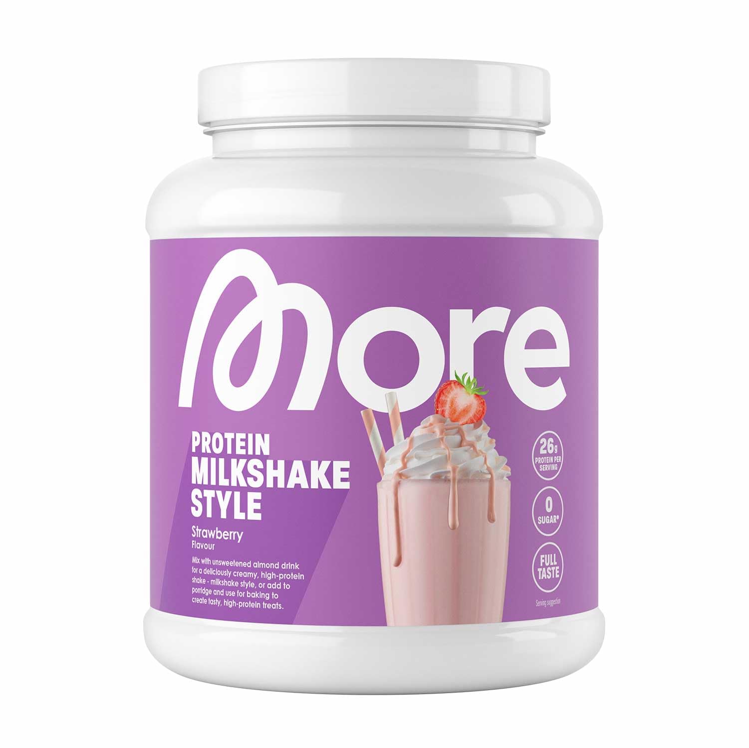 More Protein, Cream, 600 g, 1.32 lbs, 12 Servings, Mix of whey Concentrate and Casein, Ideal for Building and maintaining Muscle, with lactase, Perfect for Cooking and Baking - Made in Germany - New