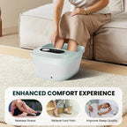 Snailax Shiatsu Foot Massager with Heat - Deep Kneading, Compression, Vibration - Foot Warmer for Plantar Fasciitis, Neuropathy - Size 13 - Damaged Box