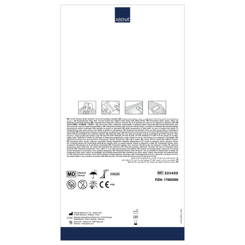 ABENA Post Operation Dressing - 10x20cm - Pack of 40 Sterile Adhesive Non-Woven Plaster - Wound Care, Cuts, Abrasions - Latex Free - Damaged Box