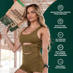 BioTechUSA Vegan Protein Powder - Rice & Pea Blend, Superfoods, Amino Acids - 2kg Vanilla Cake - Sugar/Lactose/Gluten-Free - New - BBE 03/2029