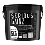 Serious Gainz, 5kg (40 Servings) - Mass Gainer Protein Powder, ~27g Protein, ~460 Calories, ~74g Carbs - Weight Gainer Shake with Whey Isolate & Oat Flour - Post-Workout Recovery - Banana - New - BBE 03/2029