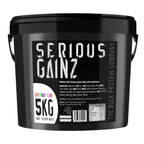 Serious Gainz, 5kg (40 Servings) - Mass Gainer Protein Powder, ~27g Protein, ~460 Calories, ~74g Carbs - Weight Gainer Shake with Whey Isolate & Oat Flour - Post-Workout Recovery - Banana - New - BBE 03/2029