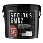 Serious Gainz, 5kg (40 Servings) - Mass Gainer Protein Powder, ~27g Protein, ~460 Calories, ~74g Carbs - Weight Gainer Shake with Whey Isolate & Oat Flour - Post-Workout Recovery - Banana - New - BBE 03/2029