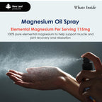 New Leaf Magnesium Oil Spray XL 250ml - Pure Elemental Magnesium for Sleep, Joints & Muscles - Vegan 115mg Magnesium Chloride - Damaged Box - BBE 01/2027