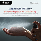 New Leaf Magnesium Oil Spray XL 250ml - Pure Elemental Magnesium for Sleep, Joints & Muscles - Vegan 115mg Magnesium Chloride - Damaged Box - BBE 01/2027