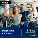 New Leaf Magnesium Oil Spray XL 250ml - Pure Elemental Magnesium for Sleep, Joints & Muscles - Vegan 115mg Magnesium Chloride - Damaged Box - BBE 01/2027