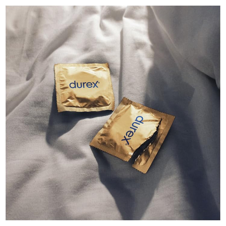 Durex Real Feel Condoms, 12s, Regular Fit, Latex Free, Extra Silicone Lube, Easy On Shape - New - BBE 02/2028