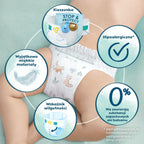 Pampers Harmonie N Nappies Size 1, 180 Count Monthly Pack, 2-5kg, Gentle Skin Protection - New