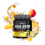 BioTechUSA EAA Zero Essential Amino Acid Powder - 7160mg EAA/Serving, Sugar-Free, Gluten-Free, 350g Orange-Mango - New - BBE 02/2029