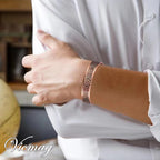 Vicmag Magnetic Copper Bracelet for Men - 18pcs 3800 Gauss Magnets Bangle - New