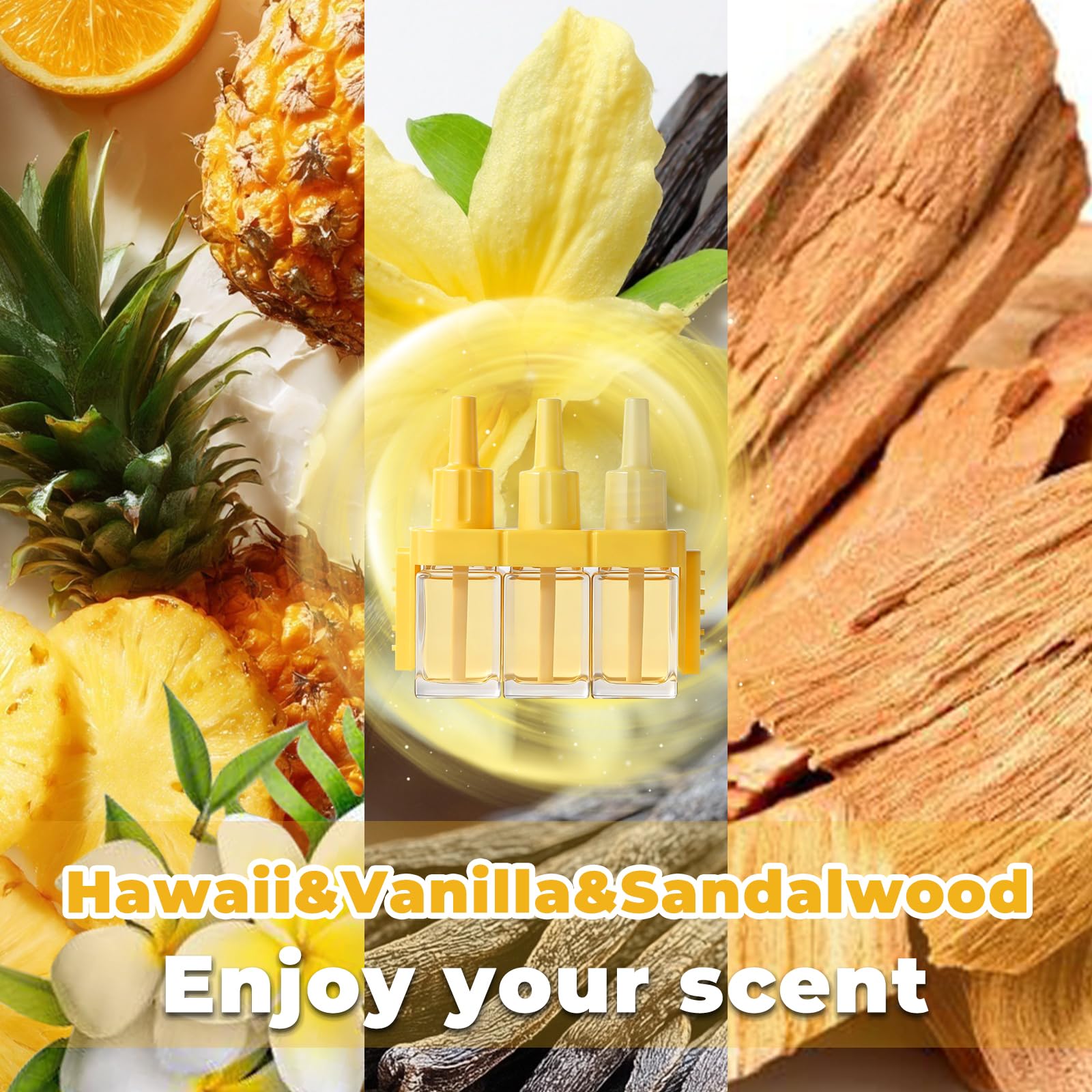 SCENTORINI Plug In Air Freshener Refills 8 Pack, 20ml 3-in-1, Compatible with Febreze 3Volution, Curated Mix - Like New