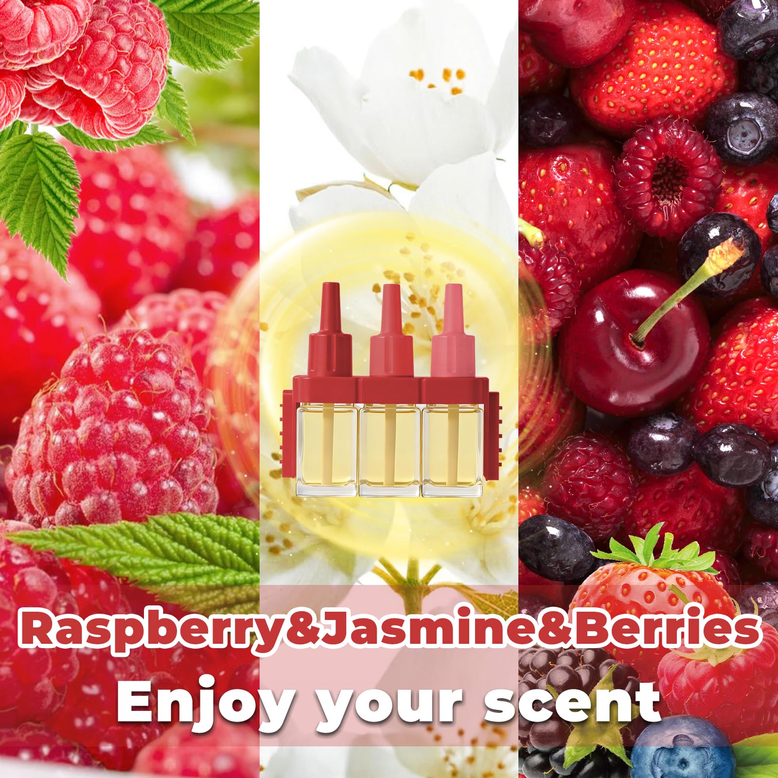 SCENTORINI Plug In Air Freshener Refills 8 Pack, 20ml 3-in-1, Compatible with Febreze 3Volution, Curated Mix - Like New
