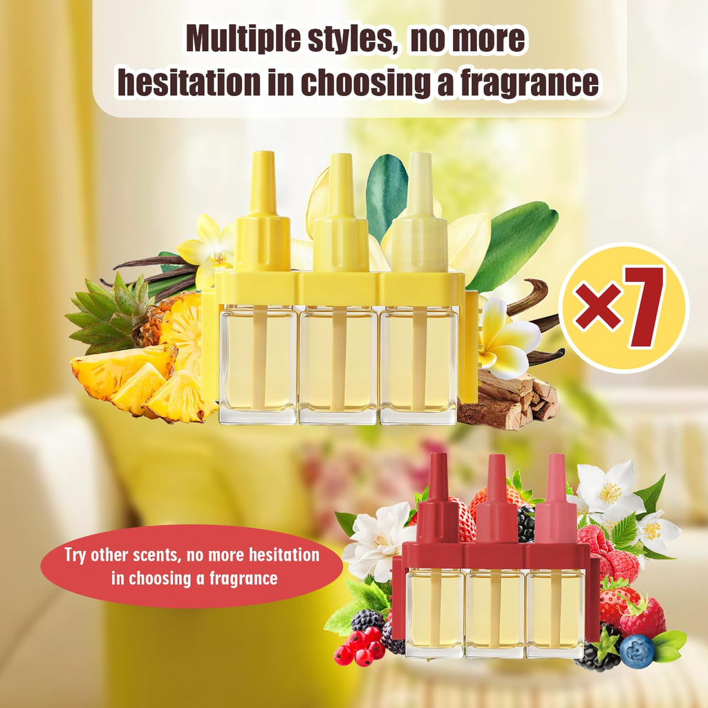SCENTORINI Plug In Air Freshener Refills 8 Pack, 20ml 3-in-1, Compatible with Febreze 3Volution, Curated Mix - Like New