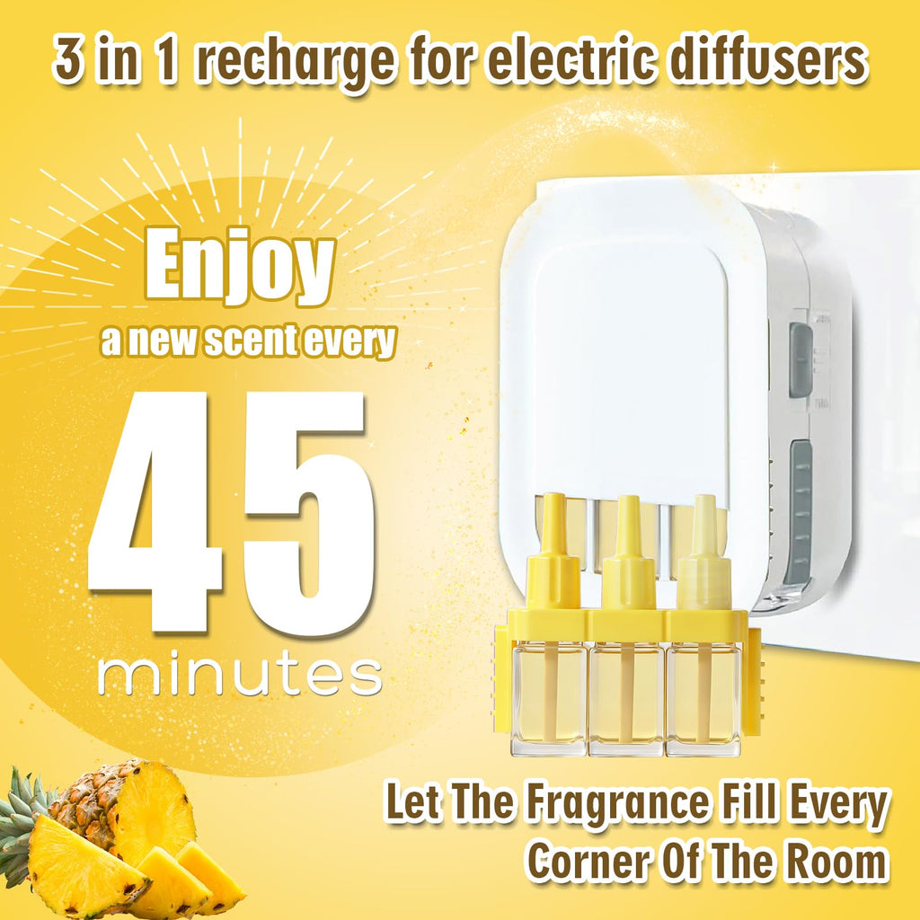 SCENTORINI Plug In Air Freshener Refills 8 Pack, 20ml 3-in-1, Compatible with Febreze 3Volution, Curated Mix - Like New