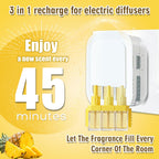 SCENTORINI Plug In Air Freshener Refills 8 Pack, 20ml 3-in-1, Compatible with Febreze 3Volution, Curated Mix - Like New