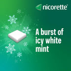 Nicorette 2mg ICY White Whitening Chewing Gum - 210 Pieces - New - BBE 09/2028
