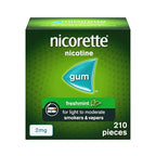 Nicorette Freshmint 2mg Nicotine Gum - Stop Smoking Aid - 210 Pieces - Quit Smoking Support - New - BBE 12/2028