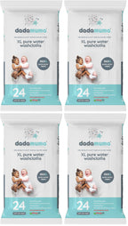 Dadamuma - 99.9% Pure Water Baby Wipes (12 x 60 Wipes), Gentle with Newborn Skin, Natural Ingredients, Allergy UK Approved, Plastic-Free, Biodegradable, Eco-Friendly (Unscented) - Damaged Box - BBE 07/2026