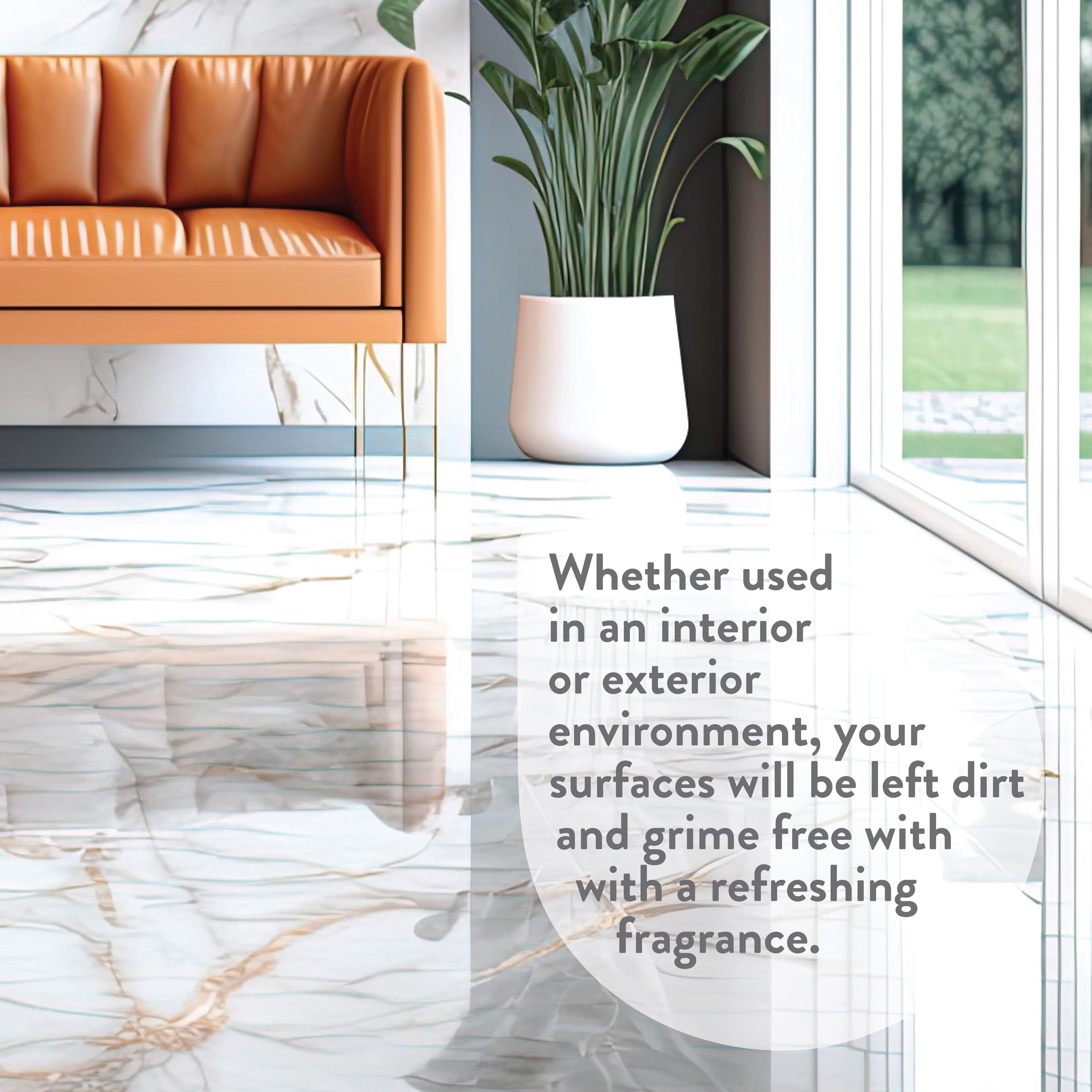 GLEAN Porcelain & Tile Cleaner 1L - Patio, Ceramic, Marble Floor Restorer - pH Neutral Indoor Outdoor Solution - Good
