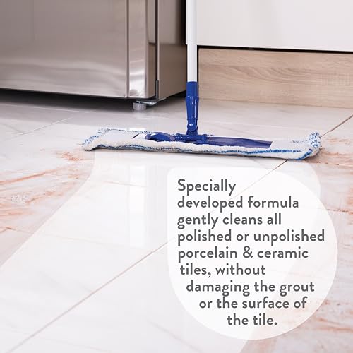 GLEAN Porcelain & Tile Cleaner 1L - Patio, Ceramic, Marble Floor Restorer - pH Neutral Indoor Outdoor Solution - Good