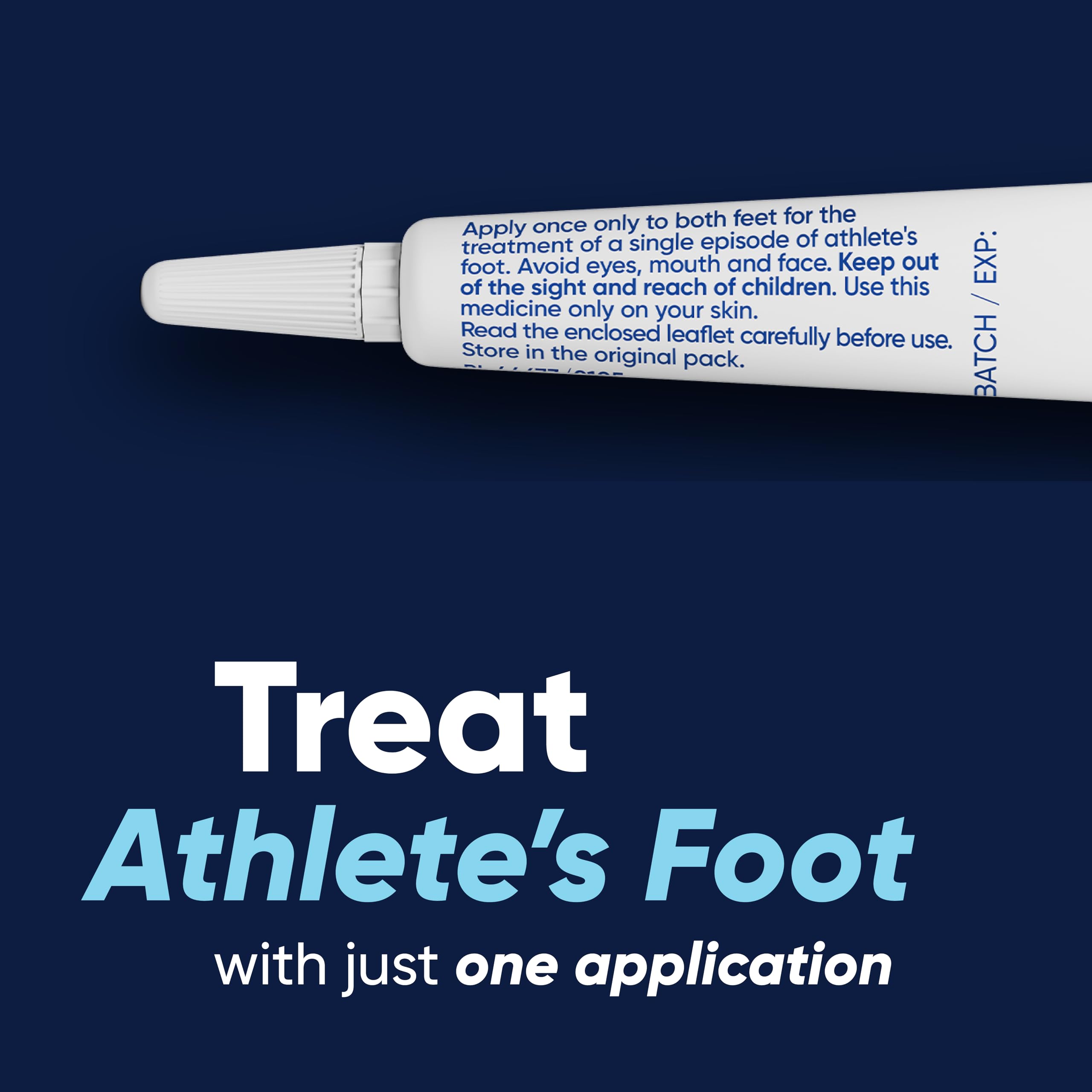 Lamisil Once - Single Dose Athlete's Foot Treatment - Relieves Itching, Burning, Cracking Symptoms - Antifungal Solution 4g - Damaged Box - BBE 05/2028