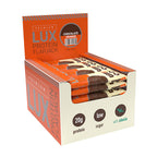 Premium LUX Protein Flapjack Bars - High Protein, Low Sugar Snack - Bodybuilding Warehouse - Blueberry Yogurt (24 x 75g) - New - BBE 09/2027