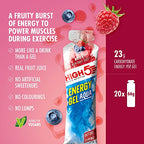 HIGH5 Energy Gel Aqua - Quick Release Sports Gels to Power Muscles for Peak Performance - Natural Fruit Juice & Caffeine-Free - Energy Boost for Running, Cycling and Endurance (Berry, 20 x 66g) - New - BBE 01/2027