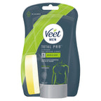 Veet Men's Hair Removal Cream 150ml - Shower Solution, Hydrating, Dermatologically Tested, Smooth Skin, Sensitive Areas - New - BBE 03/2028