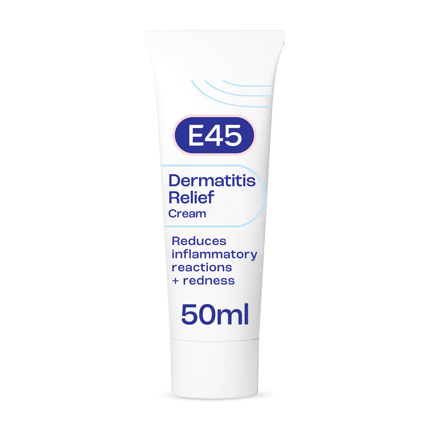 E45 Dermatitis Cream 50ml - Eczema Treatment, Itch Relief, Anti-Inflammatory, Steroid-Free - Damaged Box - BBE 04/2028