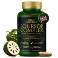 Inca Naturals Soursop Graviola Capsules 15000mg 30:1 Extract, Vitamin C, Zinc - 60 Vegan Capsules 2 Month Supply - New - BBE 01/2028