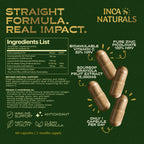 Inca Naturals Soursop Graviola Capsules 15000mg 30:1 Extract, Vitamin C, Zinc - 60 Vegan Capsules 2 Month Supply - New - BBE 01/2028