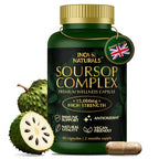 Inca Naturals Soursop Graviola Capsules 15000mg 30:1 Extract, Vitamin C, Zinc - 60 Vegan Capsules 2 Month Supply - New - BBE 01/2028