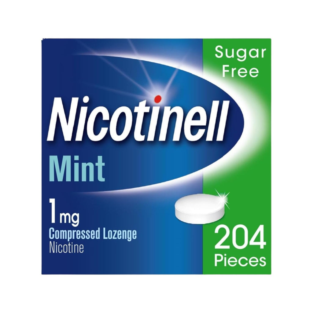 Nicotinell Mint Lozenge 1mg (204 Lozenges), Nicotine Lozenges, Mega Pack - Damaged Box - BBE 11/2027