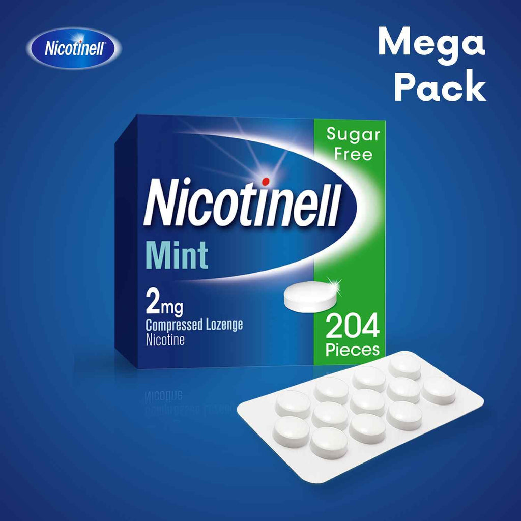 Nicotinell Mint Lozenge 1mg (204 Lozenges), Nicotine Lozenges, Mega Pack - Damaged Box - BBE 11/2027
