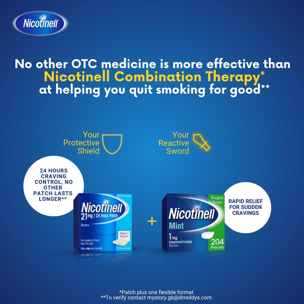 Nicotinell Mint Lozenge 1mg (204 Lozenges), Nicotine Lozenges, Mega Pack - Damaged Box - BBE 11/2027