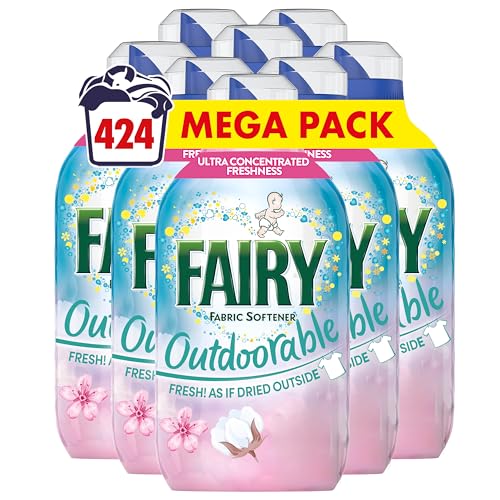 Fairy Outdoorable Fabric Conditioner Cherry Blossom & Nordic Cotton 424 Washes (8x53) Ultra Concentrated Sensitive Skin - New