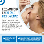 Hyabak Preservative-Free Eye Drops - Dry Eye Relief with Hyaluronic Acid - 10ml (300 Drops) - New - BBE 03/2028