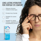 Hyabak Preservative-Free Eye Drops - Dry Eye Relief with Hyaluronic Acid - 10ml (300 Drops) - New - BBE 03/2028