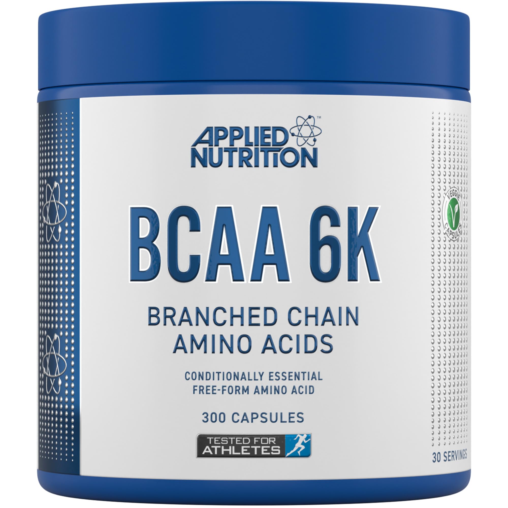 Applied Nutrition BCAA 6K (4:1:1) - 6000mg Branched Chain Amino Acids per Serving - Leucine, Isoleucine & Valine, for Endurance, Performance & Recovery 300 Vegan Capsules (30 Servings) - New - BBE 08/2027