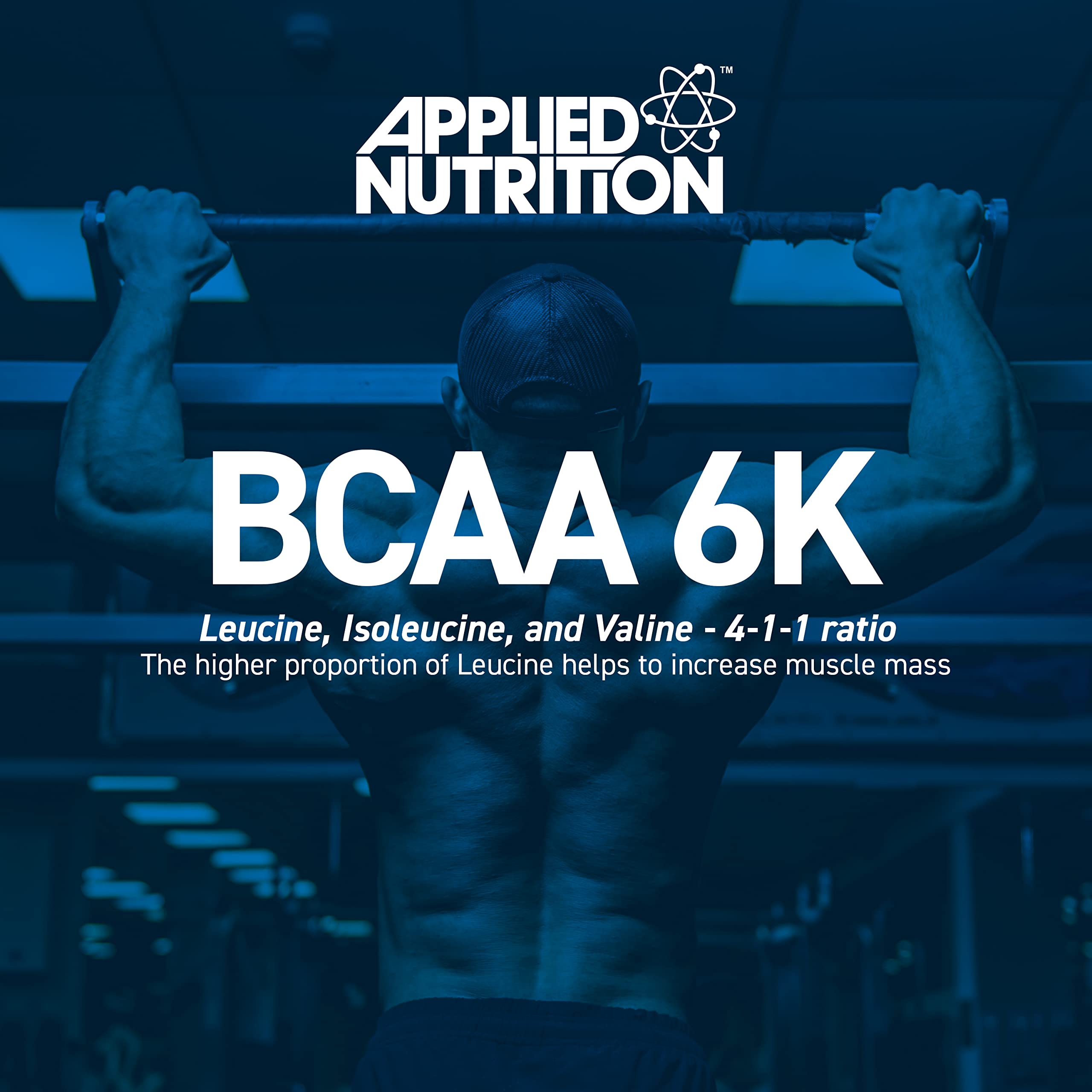 Applied Nutrition BCAA 6K (4:1:1) - 6000mg Branched Chain Amino Acids per Serving - Leucine, Isoleucine & Valine, for Endurance, Performance & Recovery 300 Vegan Capsules (30 Servings) - New - BBE 08/2027