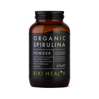 KIKI Health - Organic Spirulina Powder - 100% Pure, Non-GMO, High in Vitamin B12 & Iron - Boosts Energy, Immunity, Detox & Vitality - Rich in Antioxidants & Chlorophyll - 200g - New - BBE 05/2028
