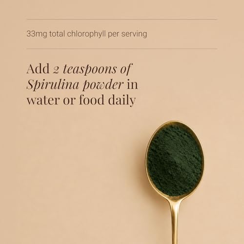 KIKI Health - Organic Spirulina Powder - 100% Pure, Non-GMO, High in Vitamin B12 & Iron - Boosts Energy, Immunity, Detox & Vitality - Rich in Antioxidants & Chlorophyll - 200g - New - BBE 05/2028