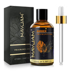 MAYJAM Amber Fragrance Oil for Diffusers - Home Scent Essential Oil 100ml - New - BBE 12/2028