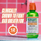 The Breath Co. Alcohol Free Mouthwash - Dentist Formulated Oral Rinse for 12 Hours of Fresh Breath - Mild Mint Flavour, 500ml - New - BBE 05/2028
